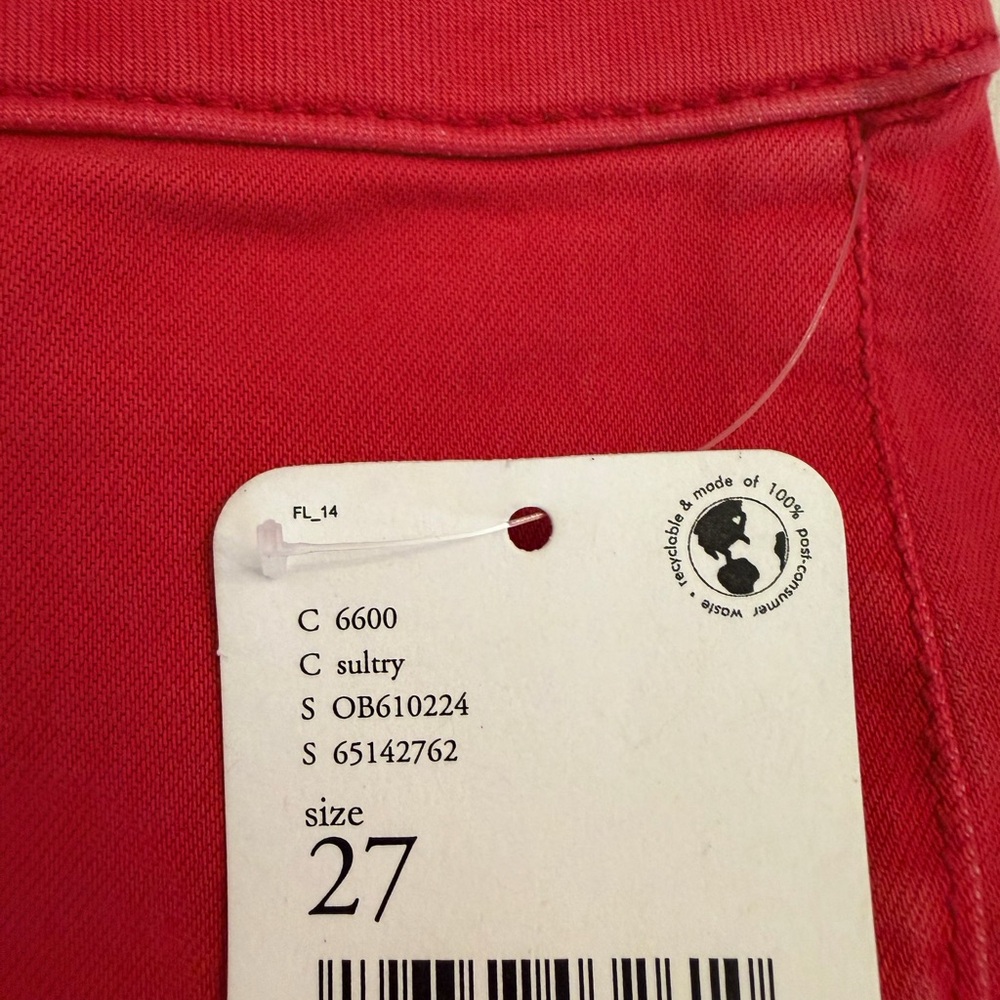 Free People Red Flare Jeans - Picture 4 of 7